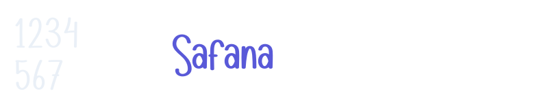 Safana-related font