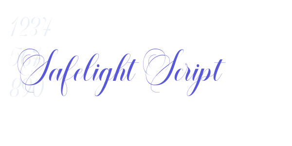 Safelight Script font free