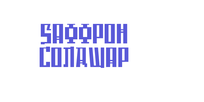 Saffron ColdWar Font Download