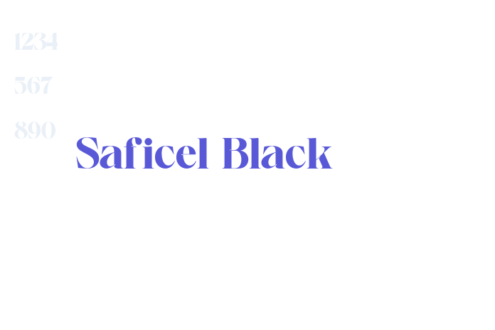 Saficel Black font free