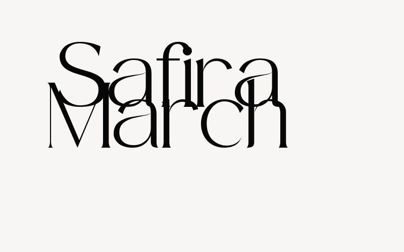 Safira March Font