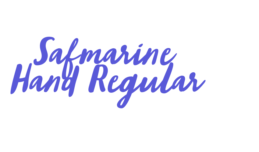 Safmarine Hand Regular Font Download