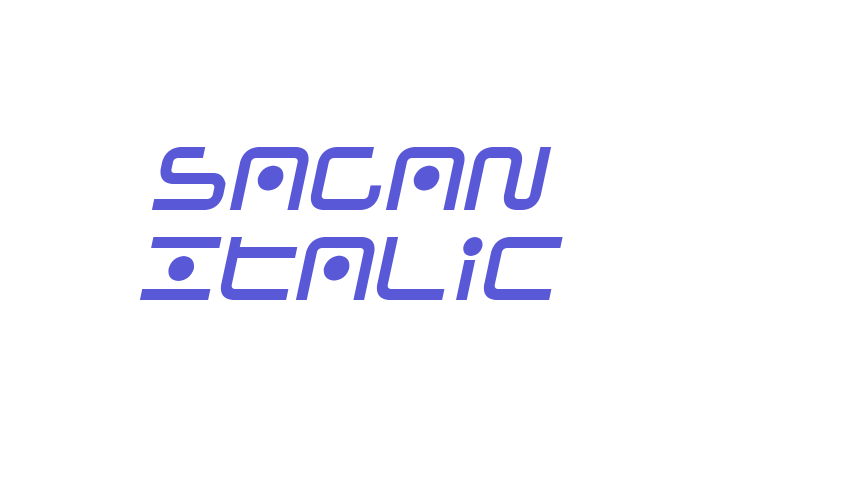 Sagan Italic Font