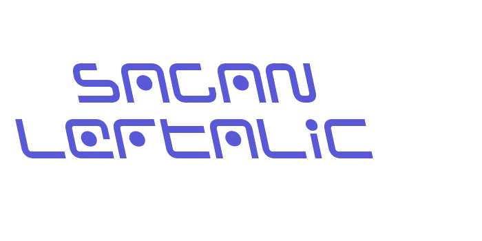 Sagan Leftalic Font Download