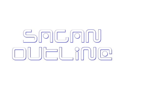 Sagan Outline Font