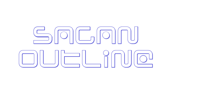 Sagan Outline Font Download