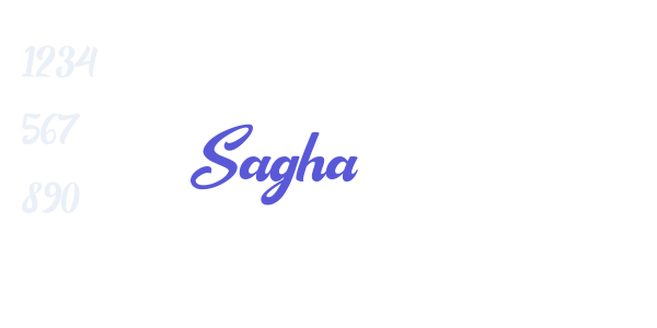 Sagha font