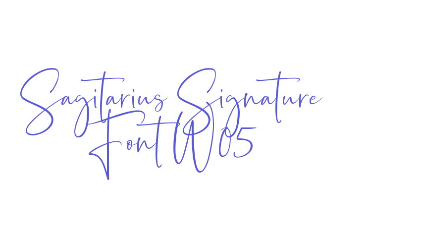 Sagitarius Signature Font W05 Font Download