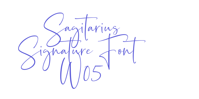 Sagitarius Signature Font W05 Font Download