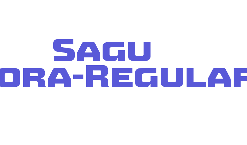 Sagu Exora-Regular Font