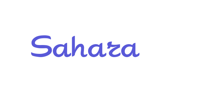 Sahara Font