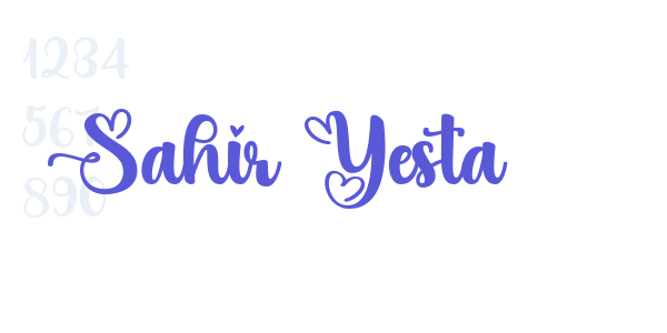 Sahir Yesta font free