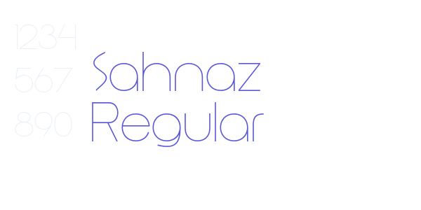 Sahnaz Regular font free