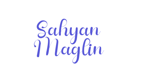 Sahyan Maglin Font Download