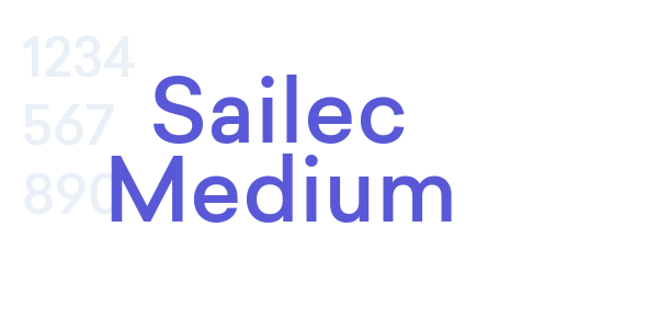 Sailec Medium font free