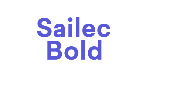 Sailec Bold Font