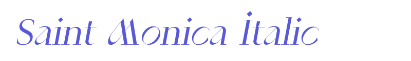 Saint Monica Italic