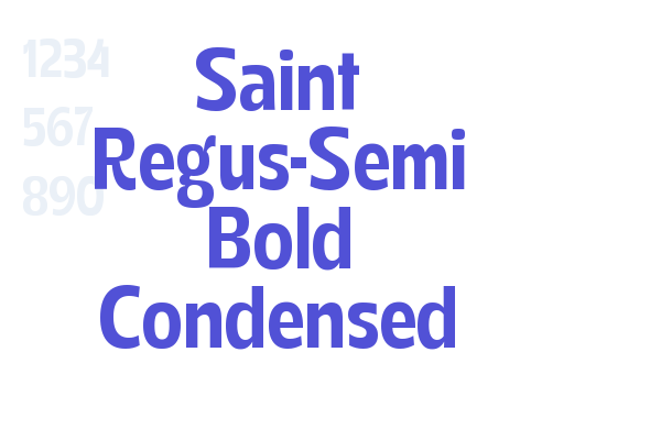 Saint Regus-Semi Bold Condensed