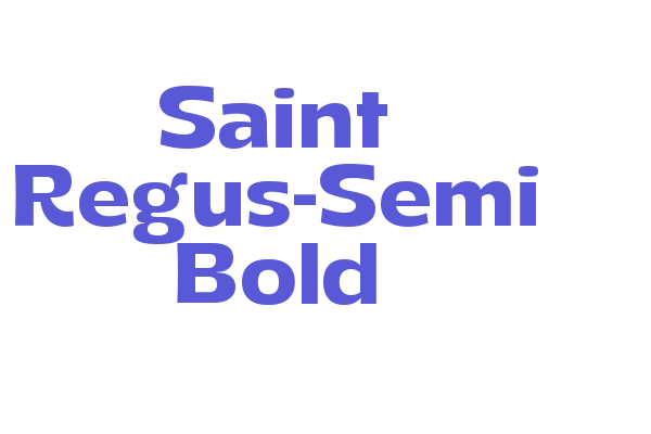 Saint Regus-Semi Bold Font