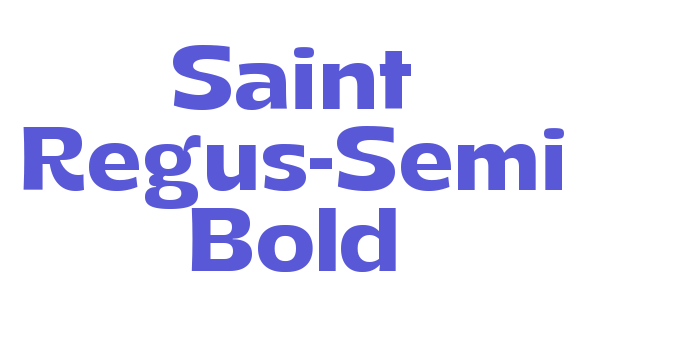 Saint Regus-Semi Bold Font Download