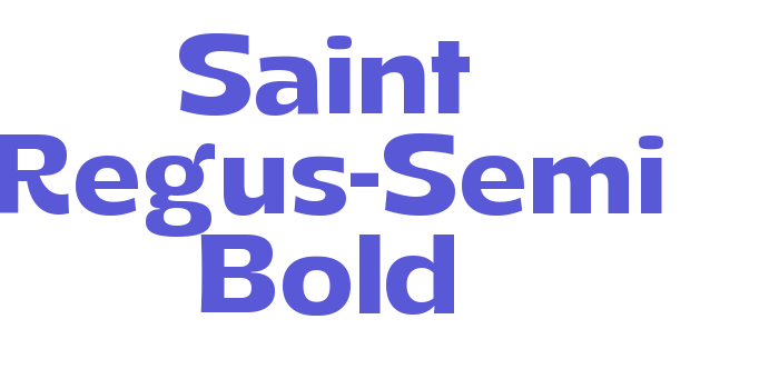 Saint Regus-Semi Bold Font