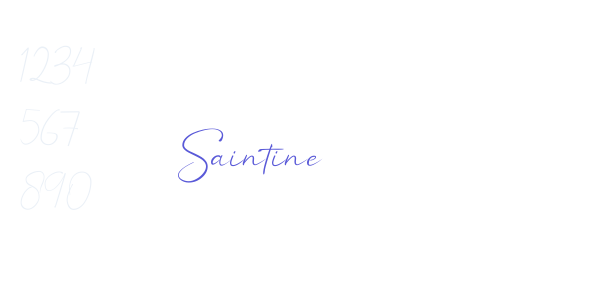 Saintine font