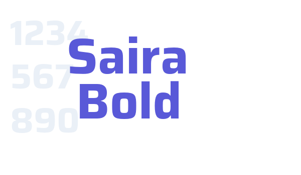 Saira Bold Font