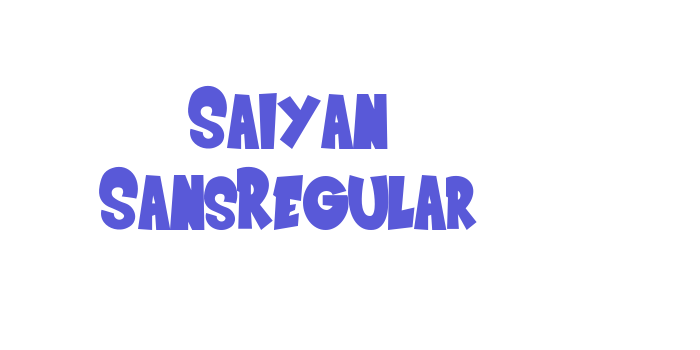 Saiyan SansRegular Font Download