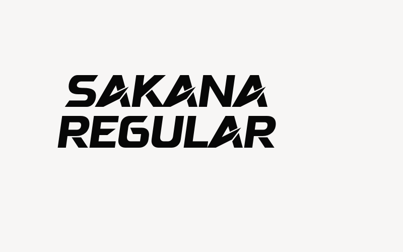 Sakana Regular Font