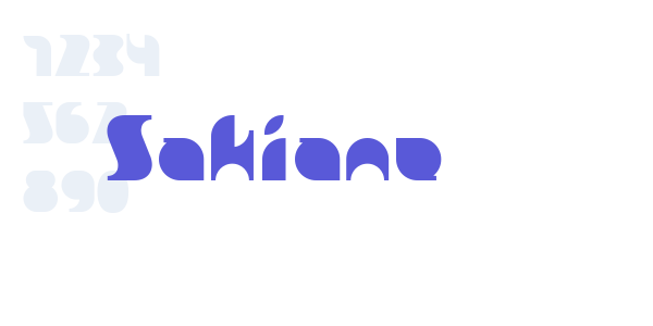 Sakiane font free