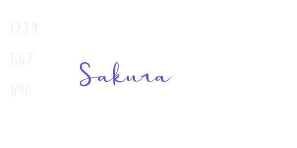 Sakura font