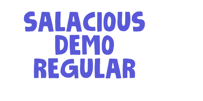 Salacious DEMO Regular Font Download