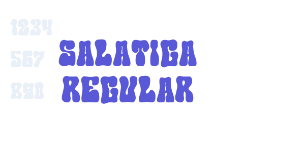 Salatiga Regular font free