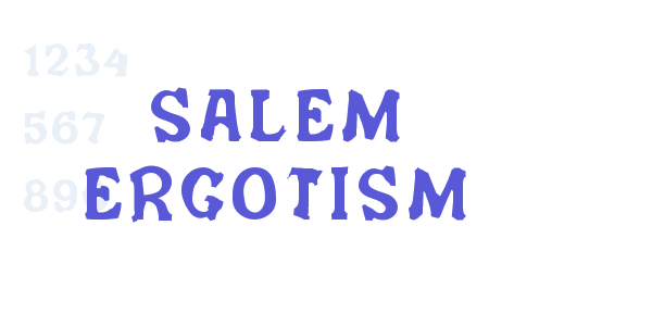 Salem Ergotism font free