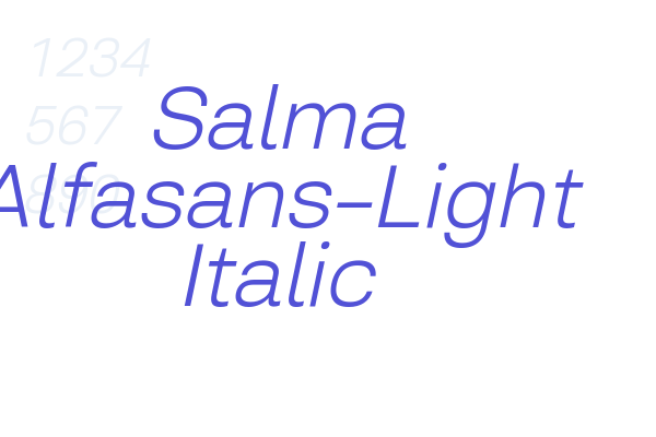 Salma Alfasans-Light Italic