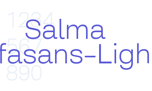 Salma Alfasans-Light Font Download