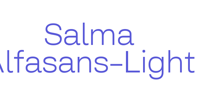 Salma Alfasans-Light Font