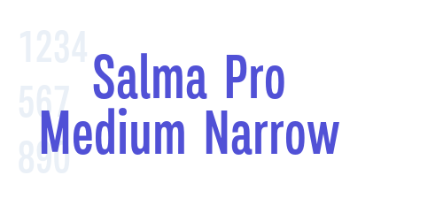 Salma Pro Medium Narrow-font-download