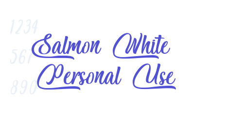 Salmon White – Personal Use-font-download