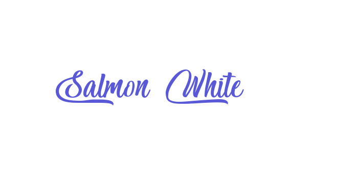 Salmon White Font Download