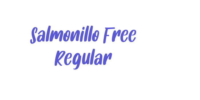 Salmonillo Free Regular Font Download