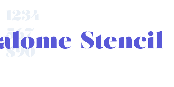 Salome-Stencil font free