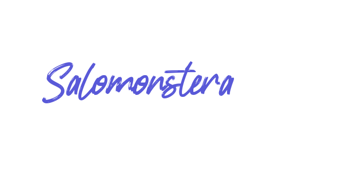 Salomonstera Font