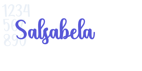 Salsabela font free