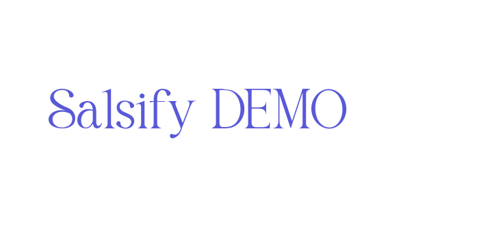 Salsify DEMO Font Download