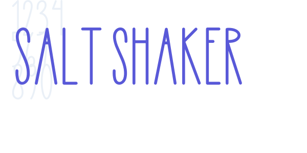 Salt Shaker font