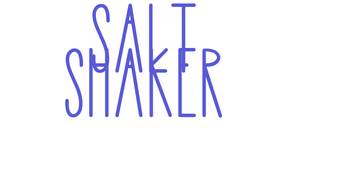 Salt Shaker Font