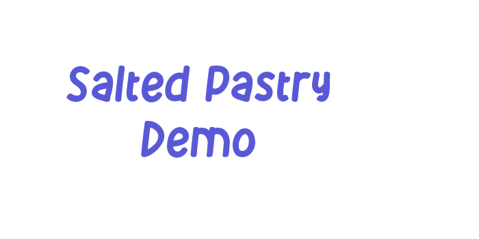 Salted Pastry Demo Font Download