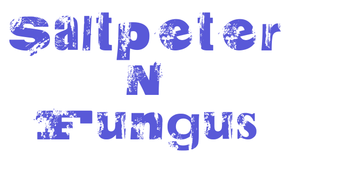 Saltpeter N Fungus Font