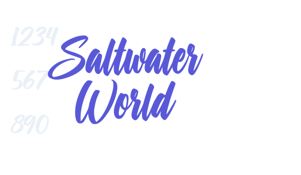 Saltwater World Font